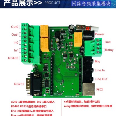 IP网络音频采集模块