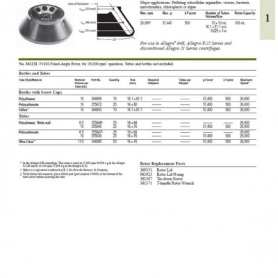 贝克曼离心机转头F1010全新现货