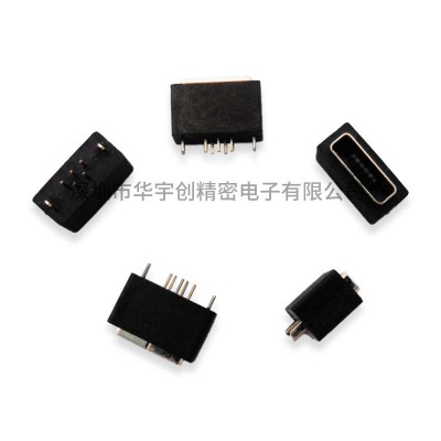 MICRO USB 5P AB口 带防水胶圈180°DIP