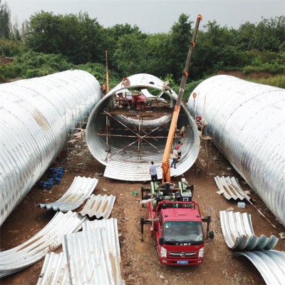 邯郸道路4米钢波纹涵管  分片拼装钢制波纹管