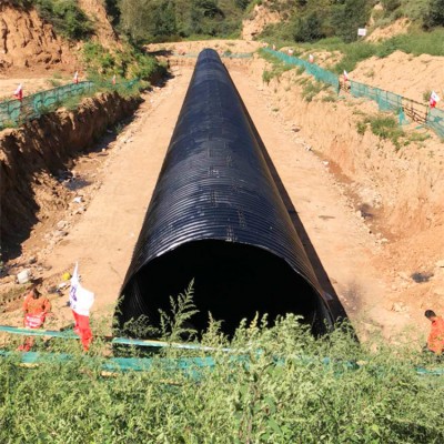 宝鸡矿场道路钢波纹涵管  大口径钢制波纹管排水