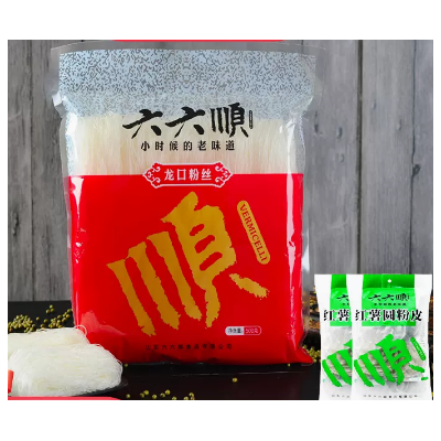 山东特产 六六顺龙口粉丝500g袋装 凉拌粉丝