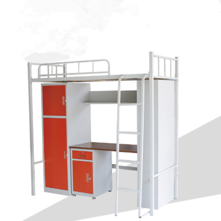 学校双层组合床 上床下桌组合结构 使用方便实用性强